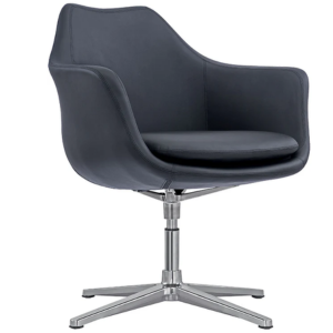 Bacia Executive Leather Office Side Chair