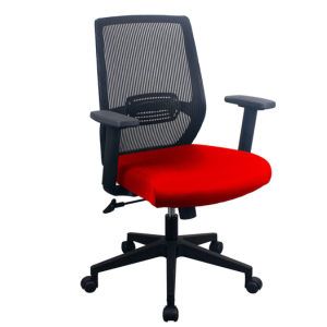 PAVIA Red Ergonomic Mesh Task Chair