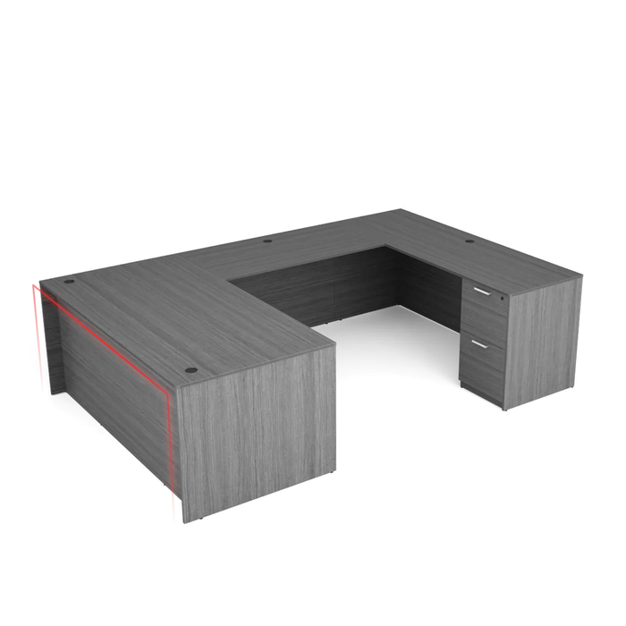Bellagio U-Shaped Rectangular Desk
