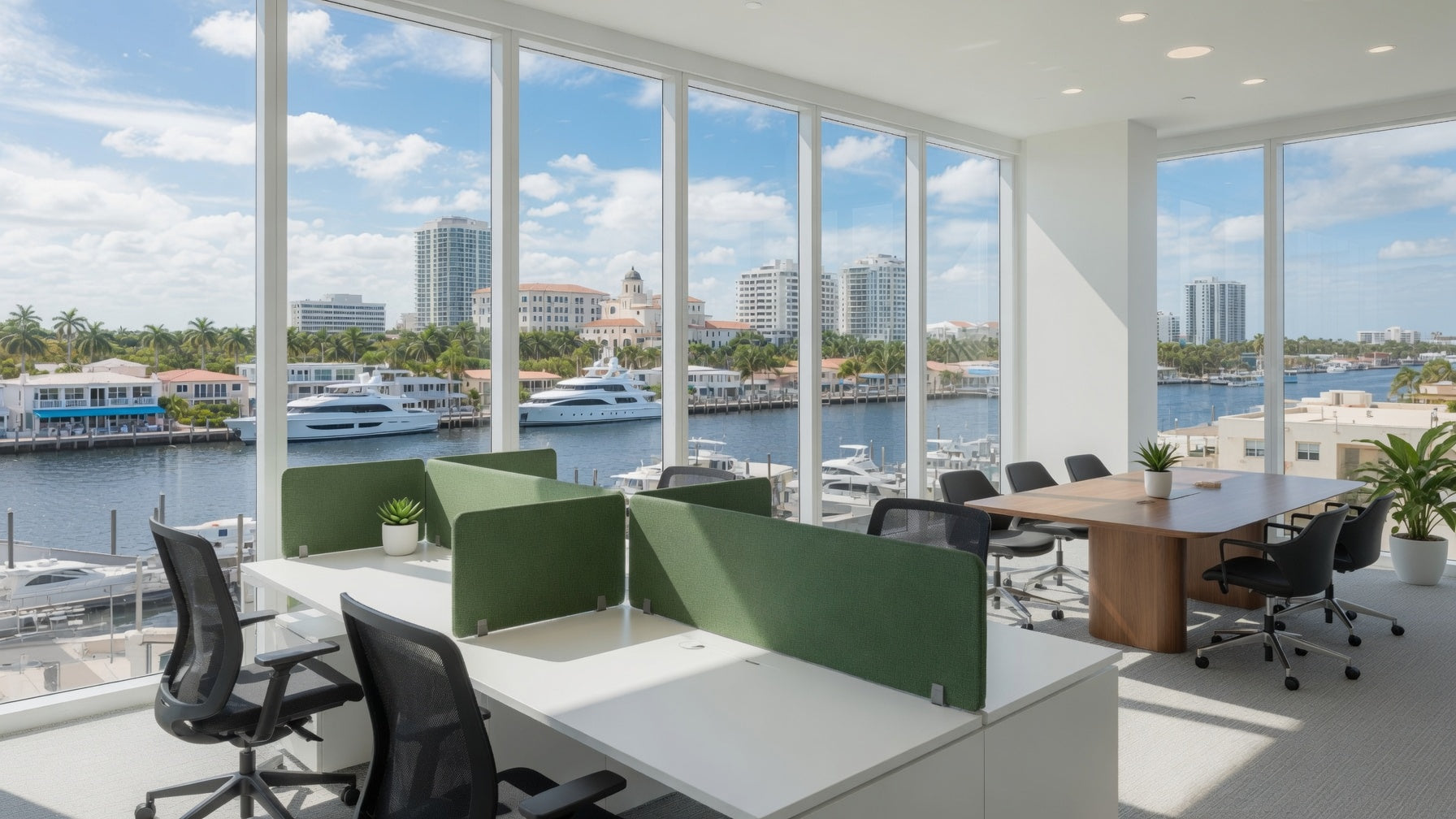 Ft. Lauderdale Cubicle Desk Office Layout Rendering
