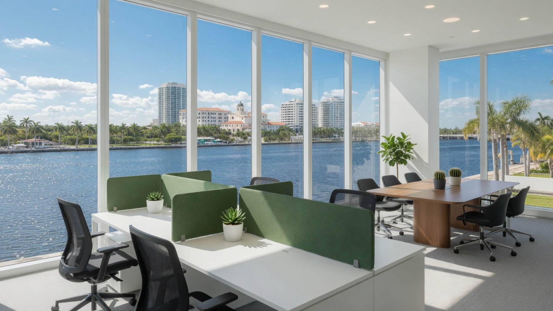 Fort Myers Cubicle Desk Office Layout Rendering