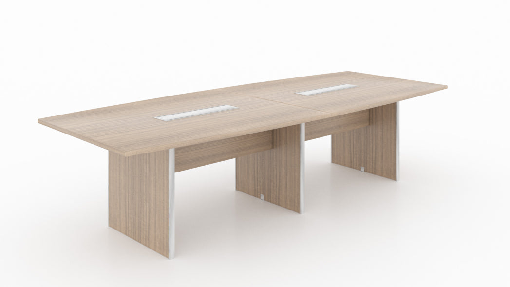 Santa Monica Boat Shaped Conference Table - Noce
