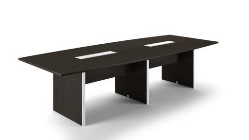 Santa Monica Boat Shaped Conference Table - Espresso