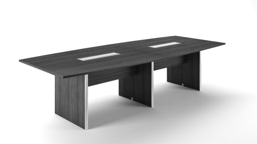 Santa Monica Boat Shaped Conference Table - Gray