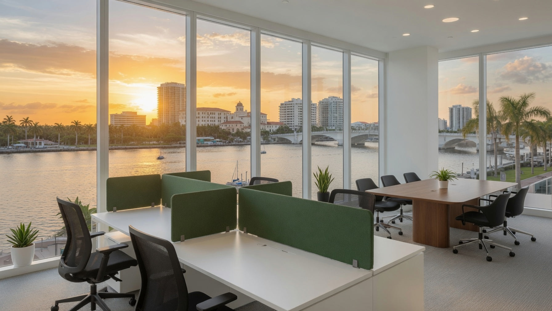 Sarasota Cubicle Desk Office Layout Rendering