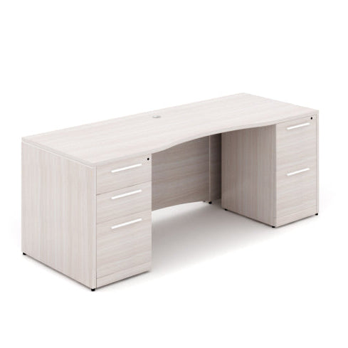 Santa Monica 72" W Double Pedestal Rectangular Desk