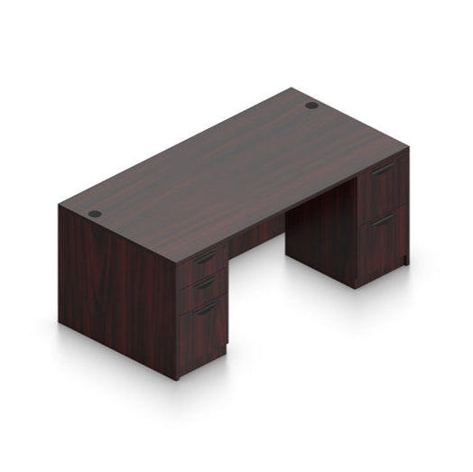 Carmel 71"W Storage Credenza with Full Double Pedestals