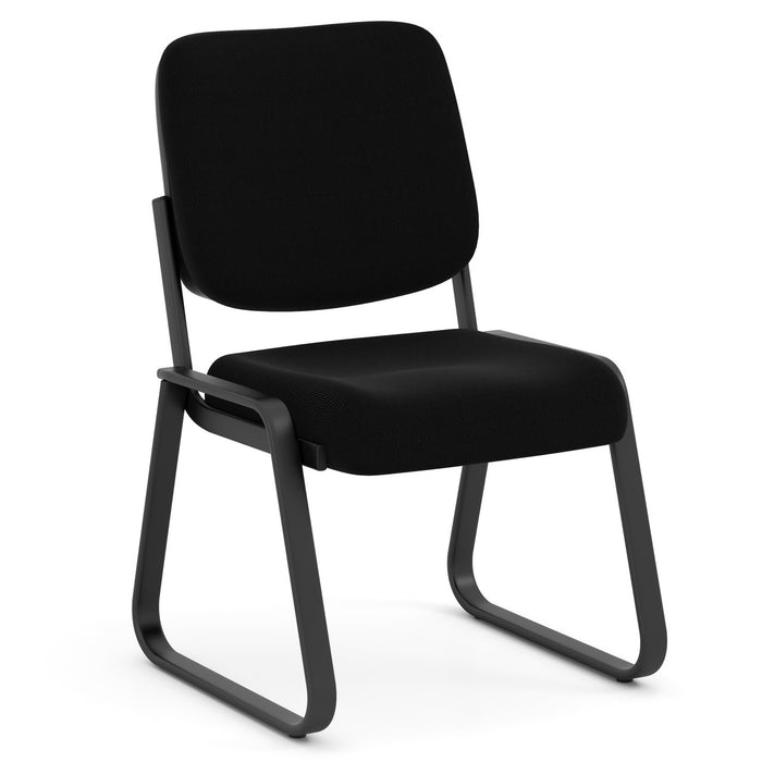 Armless sled base guest chair