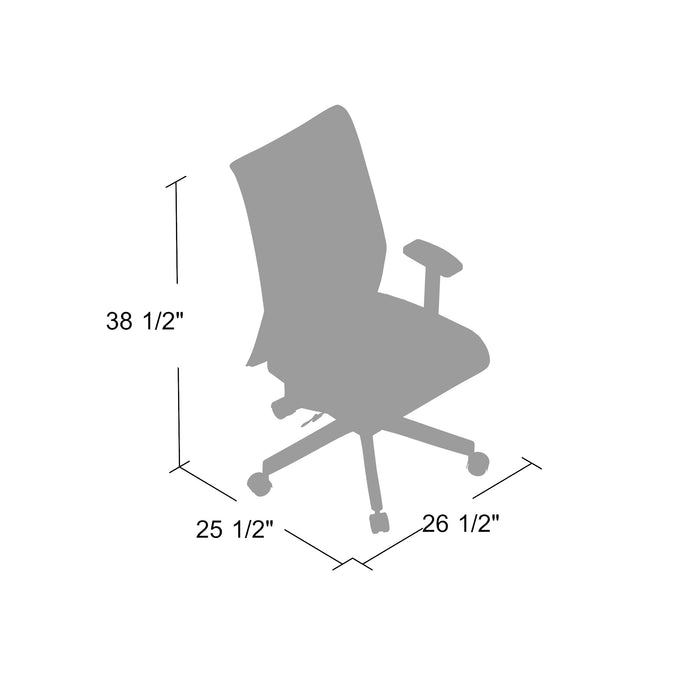 Bedarra Horizontal Mesh Back Task Chair | Black - Freedman's Office Furniture - Size