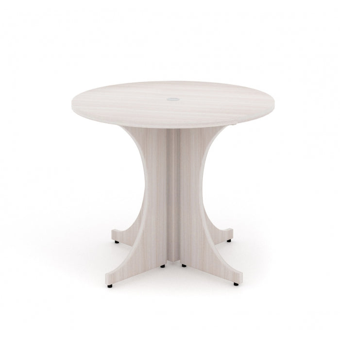 Santa Monica Round Meeting Table | 36" - Freedman's Office Furniture - Blanc de Gris
