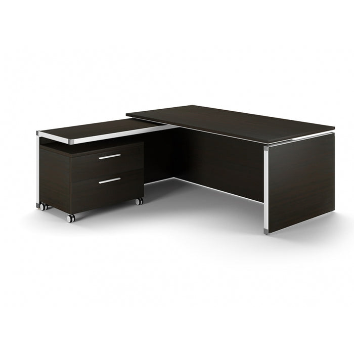 Santa Monica | Executive L-Shaped Desk | with Laminate Top | 72"x78" Freedman's Office Furniture