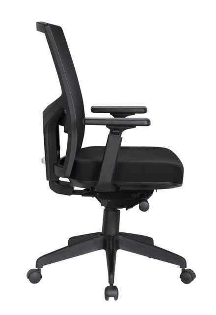 Santa Fe Managers High Back Mesh Office Chair w/ Arms - Freedman's Office Furniture - Side View