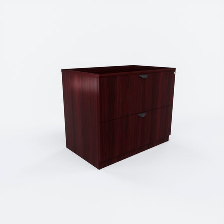 Carmel Office Drawer | 2 Lateral File - Freedman's Office Furniture - Mahogany Office Drawer