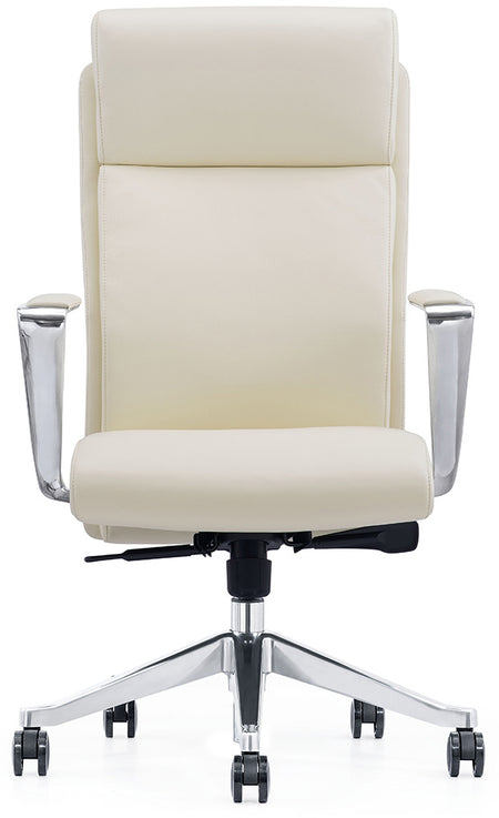 Bacia Executive High Back Leather Office Chair - Freedman's Office Furniture - White