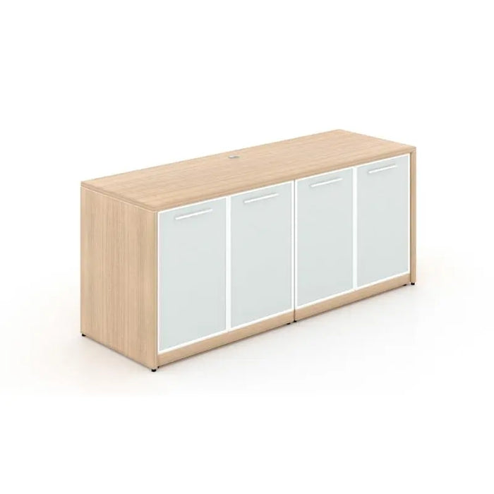Santa Monica Credenza with Glass Doors - Freedman's Office Furniture - Miele