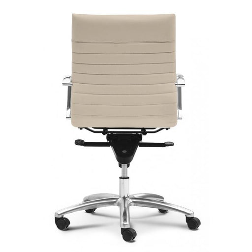 Zatto Mid Back Executive Office Chair | Sand Leather - Freedman's Office Furniture - Back