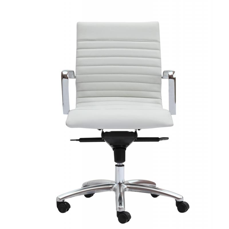Zatto Mid Back Executive Office Chair | White | Freedman's