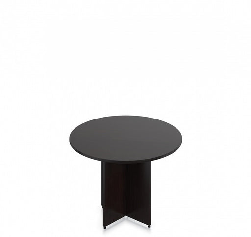 Carmel Round Office Table | 42" - Freedman's Office Furniture - Espresso