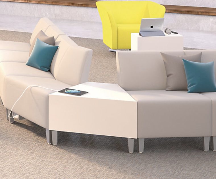 Laminate Wedge Table - Freedman's Office Furniture - Main