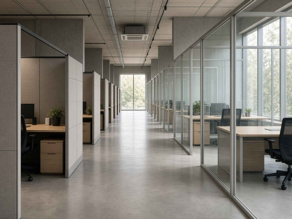 Cubicle Panel Materials: Fabric, Laminate and Glass Compared
