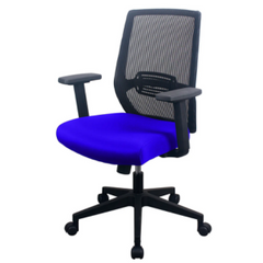 PAVIA Blue Ergonomic Mesh Task Chair Image
