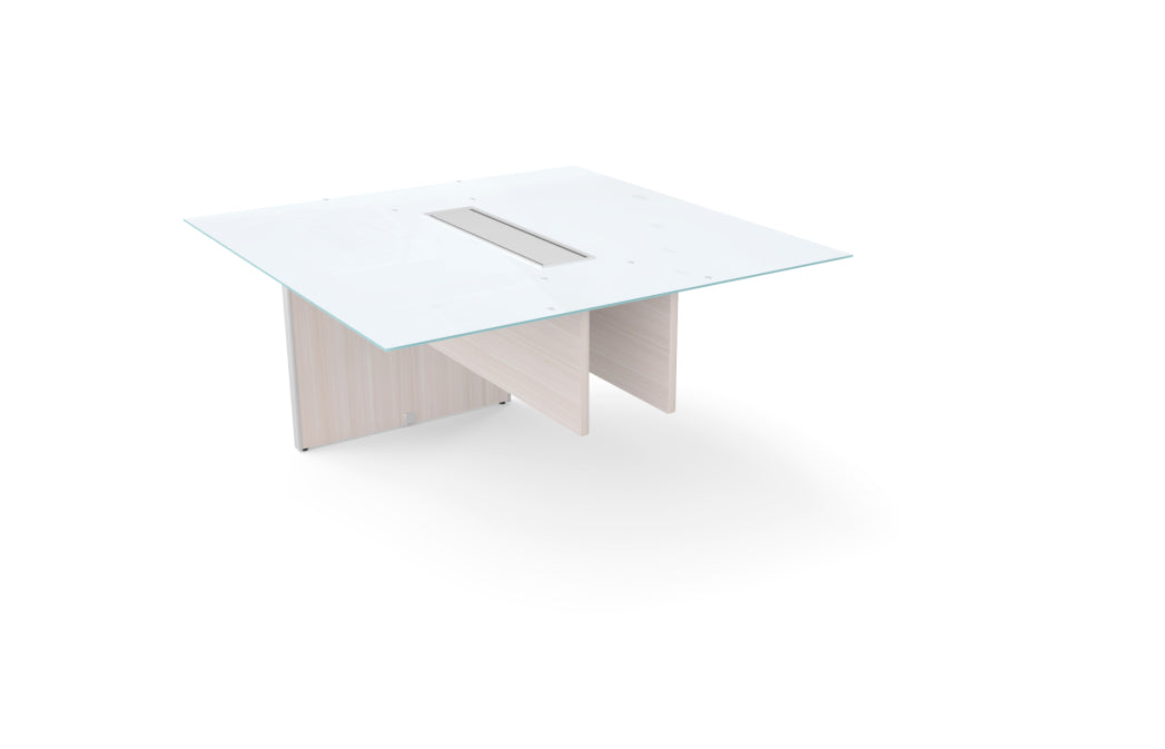 Santa Monica Glass Table Extension for Conference Table