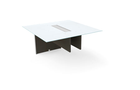 Santa Monica Glass Table Extension for Conference Table