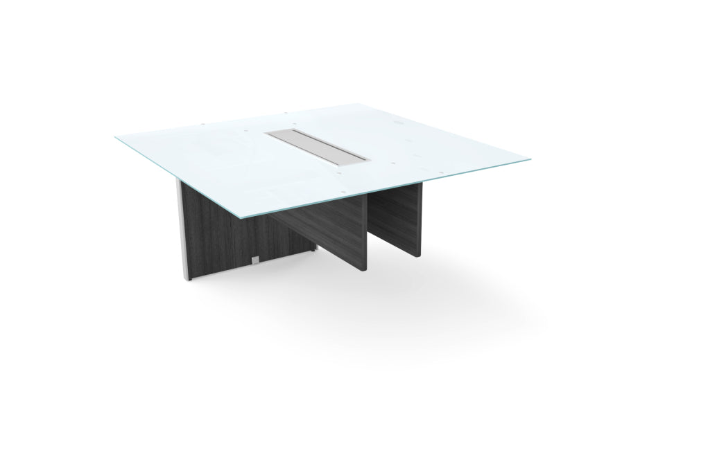 Santa Monica Glass Table Extension for Conference Table