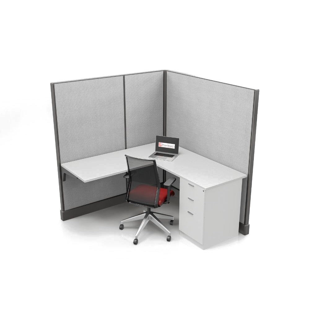 Modern Office Cubicle 5'x5' (67''H) Single