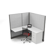 Modern Office Cubicle 5'x5' (67''H) Single