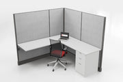Modern Office Cubicle 6'x6' (67''H) Single