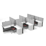 Modern Office Cubicle 6'x6' (53''H) 6 Pack