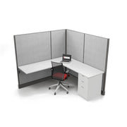 Modern Office Cubicle 6'x6' (67''H) Single