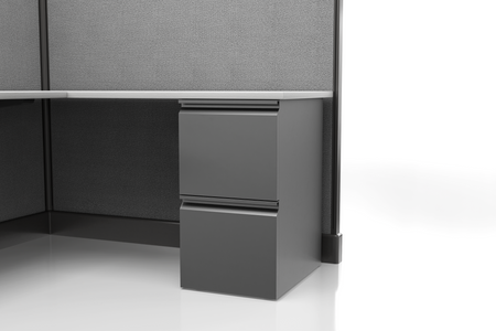 Modern Office Cubicle 6'x6' (67''H) 3 in a Row