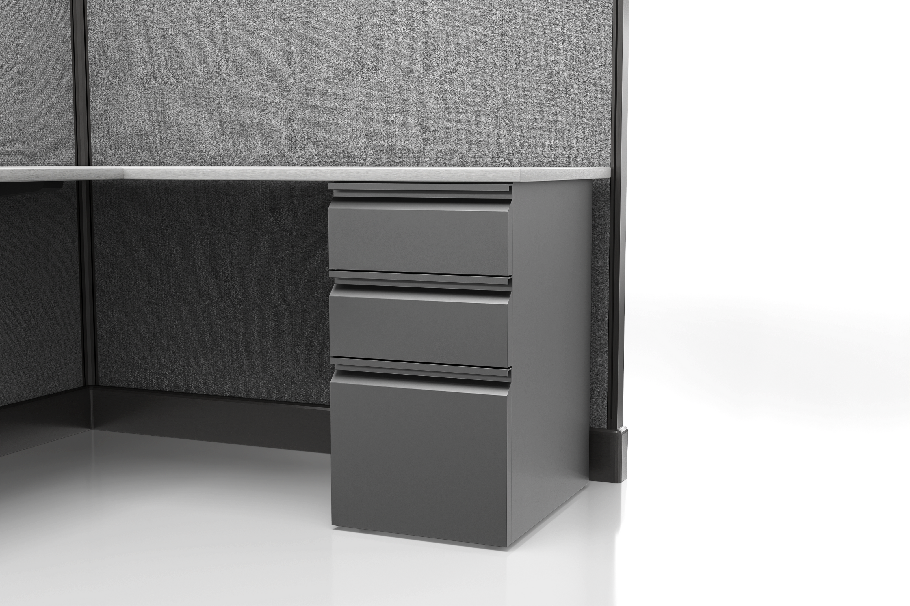 Modern Office Cubicle 5'x5' (53''H) 6 People