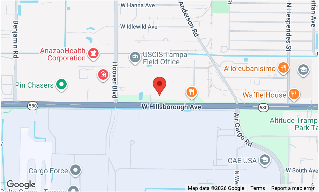 Freedman's Office Furniture Tampa Location Map