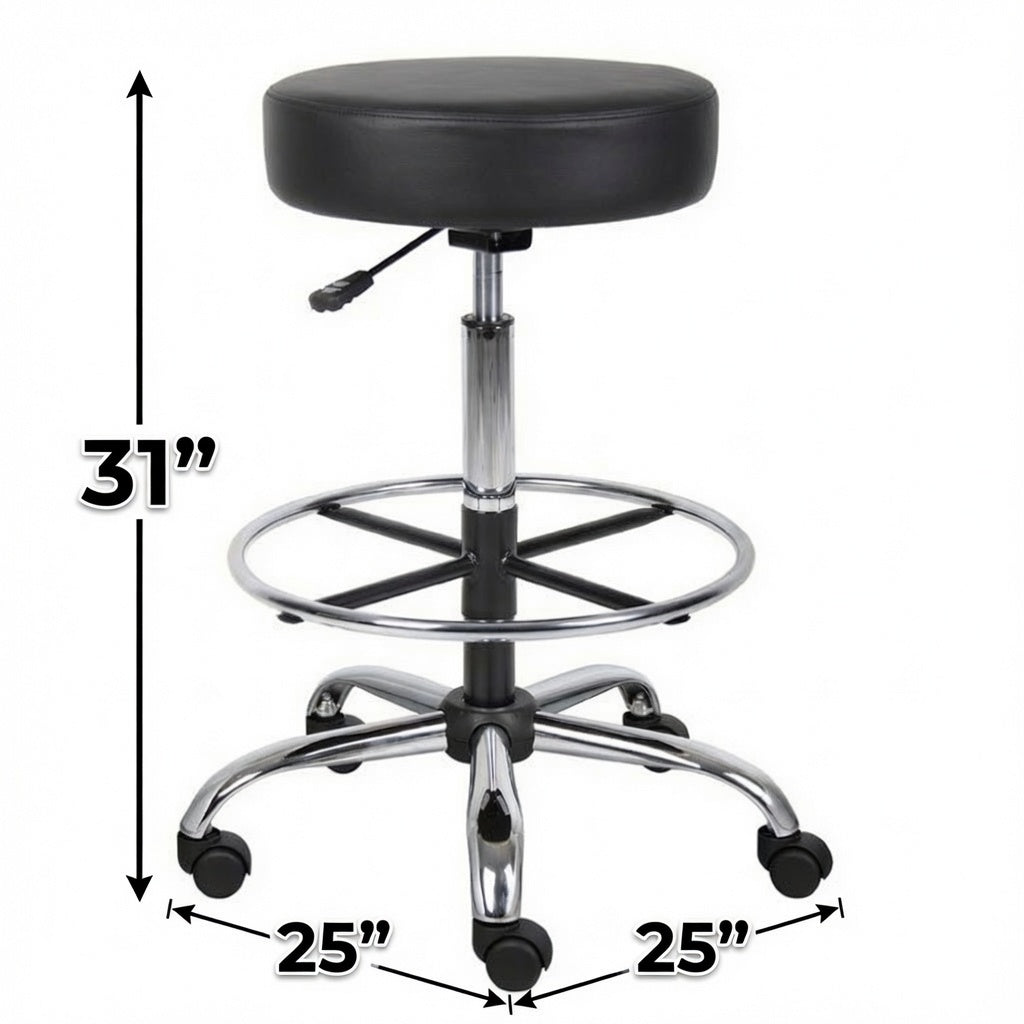 Anchor Rolling Medical Stool | Antimicrobial Vinyl