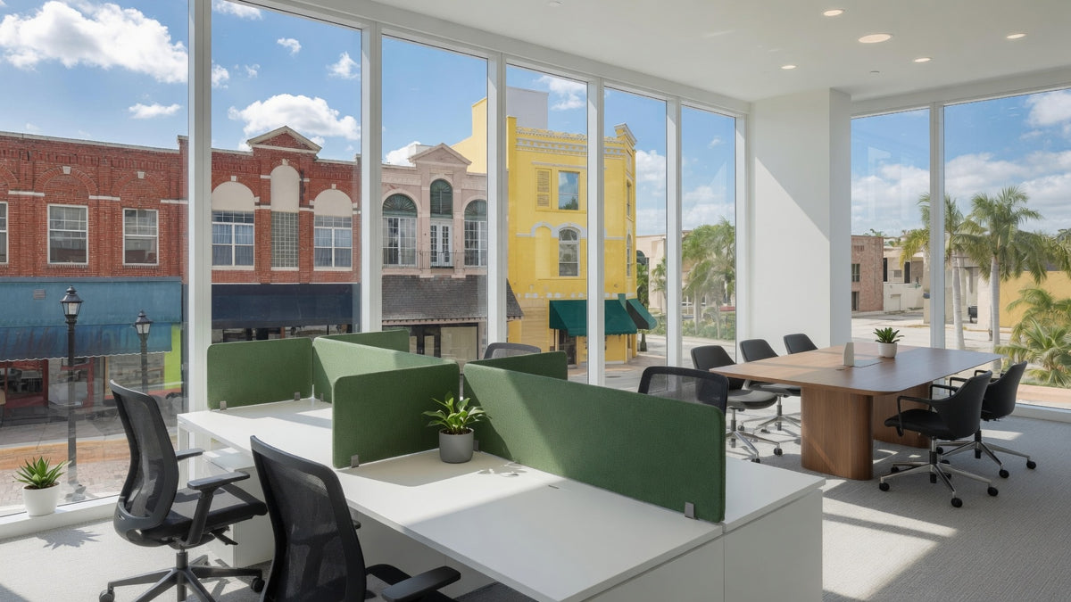 Ocala Cubicle Desk Office Layout Rendering