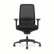 Olivia Task Chair in black, front view