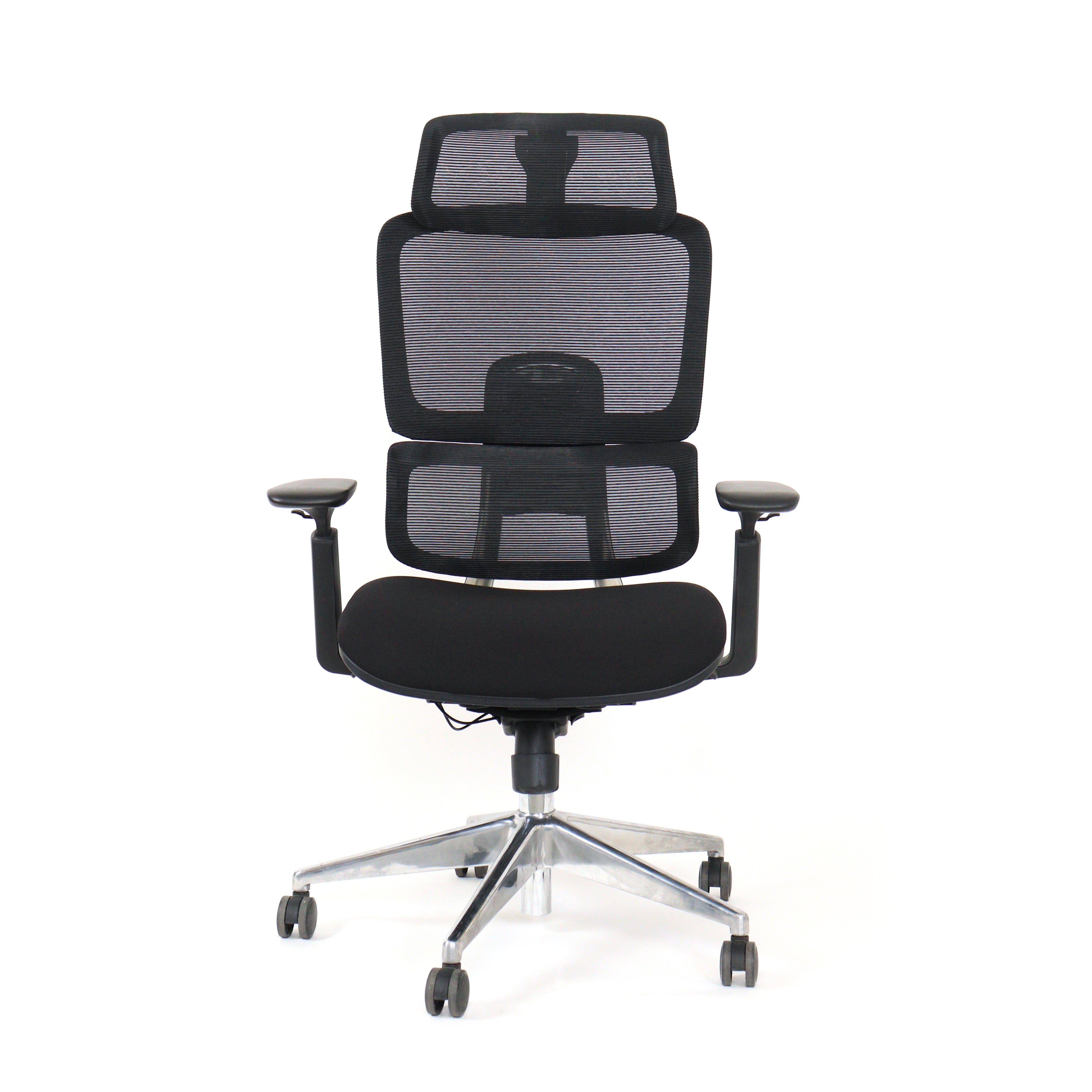 Task chair with headrest