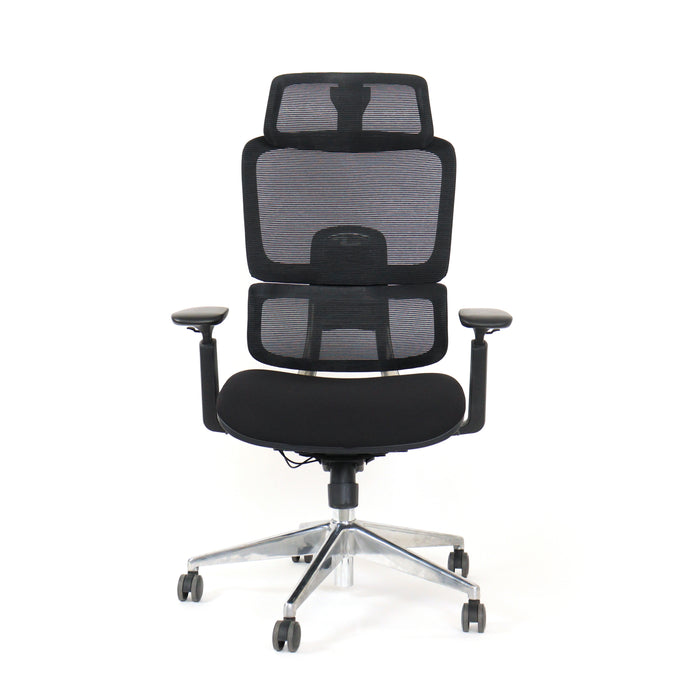 Task chair with headrest