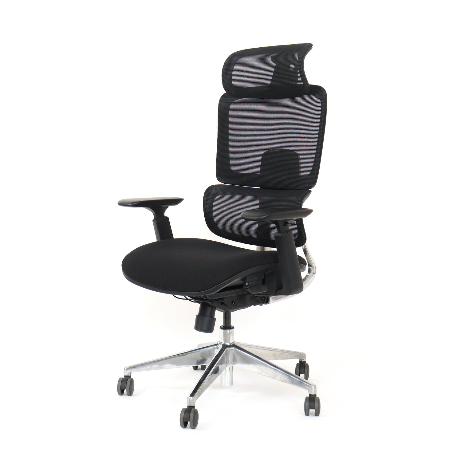 Task chair with headrest