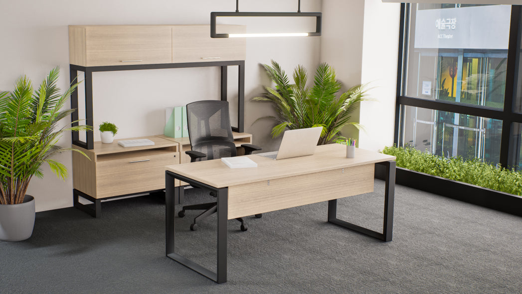 Santa Monica Executive Benching Desk with Storage