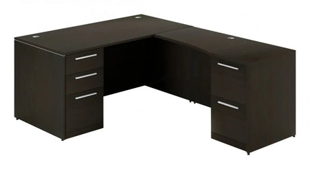 Santa Monica Office Credenza with Return | 71"X24" | 24"X48"