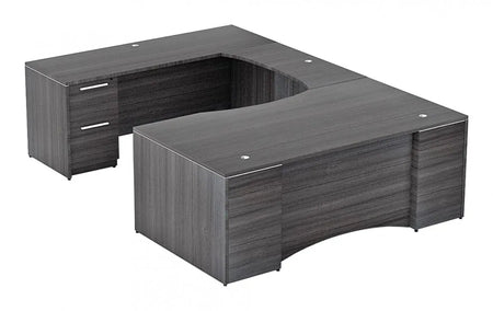 Santa Monica U-Shaped Office Desk | with Laminate Modesty