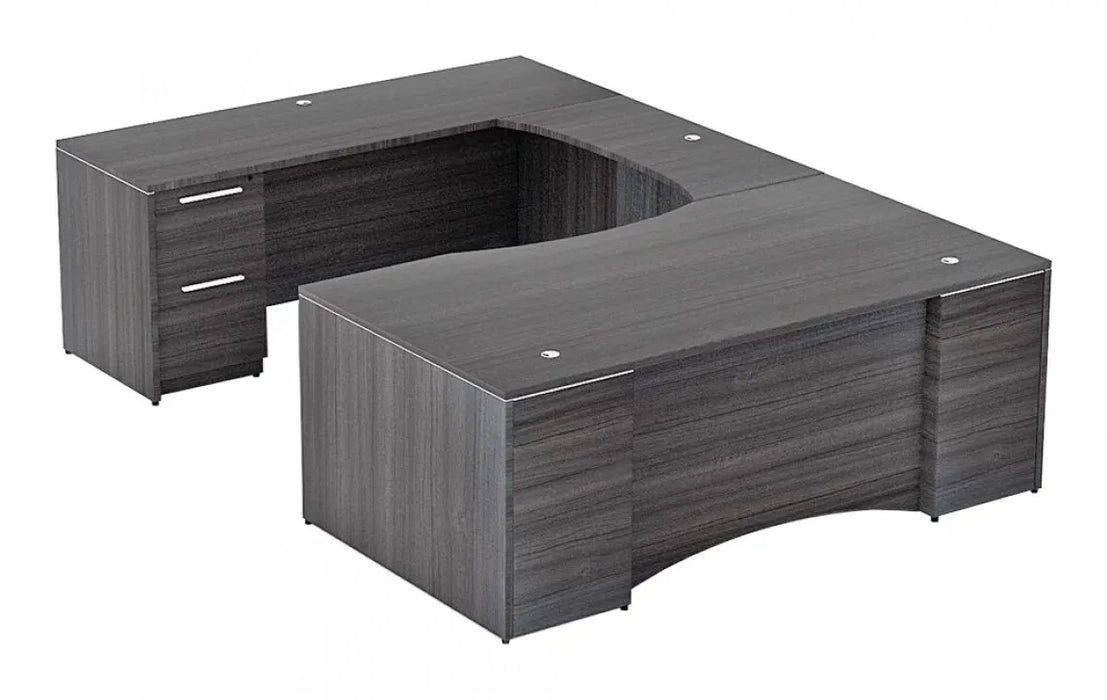 Santa Monica U-Shaped Office Desk | with Laminate Modesty