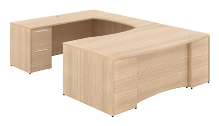 Santa Monica U-Shaped Office Desk | with Laminate Modesty