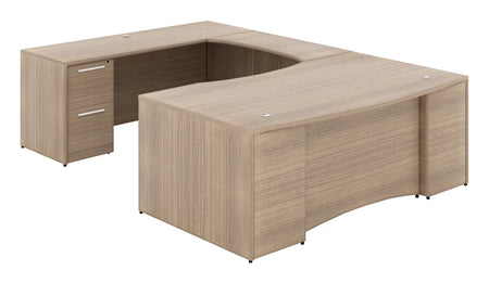 Santa Monica U-Shaped Office Desk | with Laminate Modesty