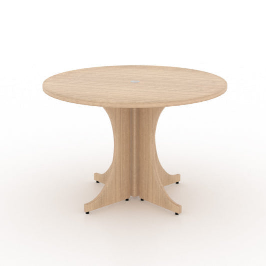 Santa monica round meeting table with laminate top - Miele