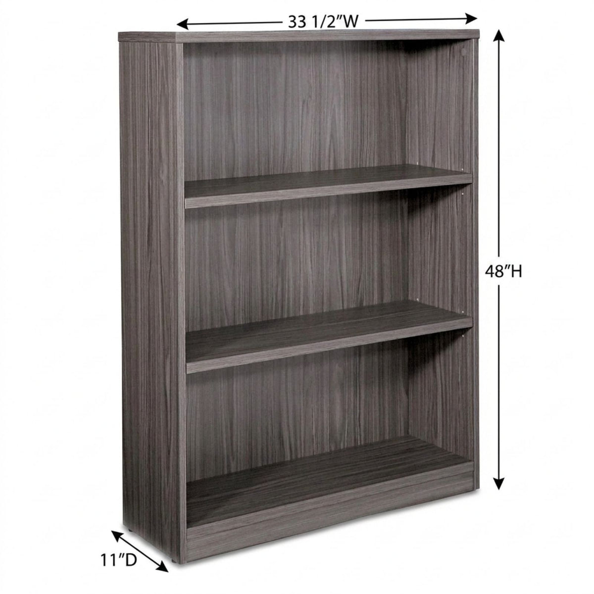 Bellagio 48" 3-Shelf Bookcase